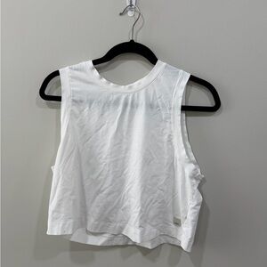 Vuori White Muscle Tee for Women